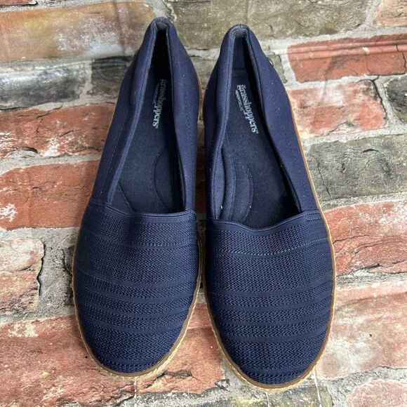 5 for $25🔥Grasshoppers Navy Quinn Wedge Comfort Shoes Size 7 - Picture 2 of 7
